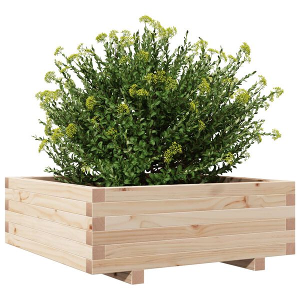 vidaXL Garden Planter 70x70x26.5 cm Solid Wood Pine