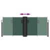 vidaXL Retractable Side Awning Dark Green 100x600 cm