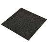 vidaXL Carpet 20 pcs Black 50 x 50 x 0.5 cm Bitumen