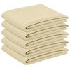 vidaXL Table Cloth 5 pcs Oval Cream White 130 x 180 cm