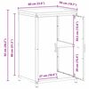 vidaXL Kitchen Storage with Shelf Rusty 60 x 50 x 92 cm Steel