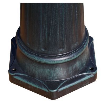 vidaXL Garden Light Post 3-arms 230 cm Dark Green/Black Aluminium