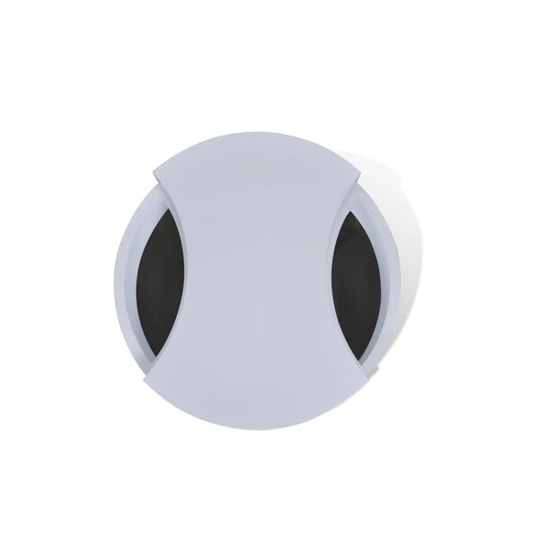 vidaXL Coffee Table Shape-adjustable High Gloss White