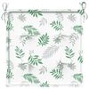 vidaXL Garden Chair Cushions 6 pcs Leaf Pattern 50x50x3 cm Fabric