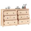 vidaXL Sideboard 140x35x80 cm Solid Wood Pine