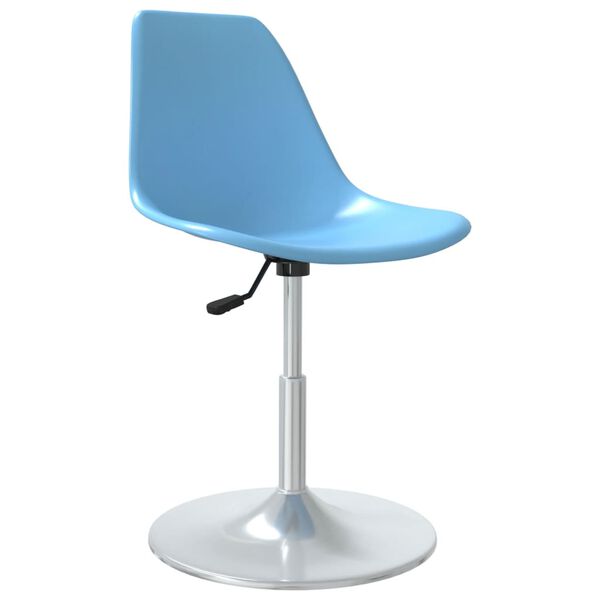 vidaXL Swivel Dining Chairs 4 pcs Blue PP