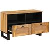vidaXL TV Cabinet with Drawer Brown 70 x 33x 46 cm Solid Mango Wood