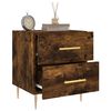 vidaXL Bedside Cabinets 2 pcs Smoked Oak 40x35x47.5 cm Engineered Wood