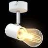 vidaXL Ceiling Spotlight with Spotlights White 6.5 x 6 x 11.5 cm Metal