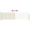 vidaXL Patio Retractable Side Awning 140x500 cm Cream