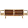 vidaXL Sideboard Brown and Black 160x30x76 cm Solid Wood Mango