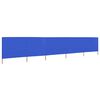 vidaXL 5-panel Wind Screen Fabric 600x80 cm Azure Blue