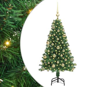 vidaXL Artificial Christmas Tree with 150 LEDs with Stand Green 120 cm