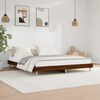 vidaXL Bed Frame without Mattress Brown Oak 120x200 cm Engineered Wood