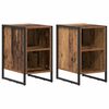 vidaXL Bedside Table 2 pcs Old Wood 39.5 x 30 x 50 cm Engineered Wood