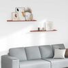 vidaXL Wall Shelf with Shelf 2 pcs Red 100 x 9 x 3 cm Engineered Wood