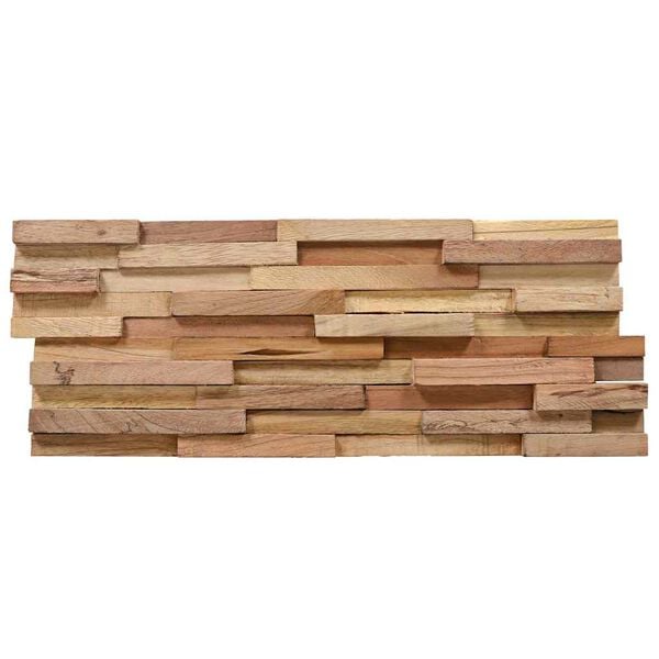 vidaXL 3D Wall Cladding Panels 10 pcs 1.08 m² Solid Teak Wood