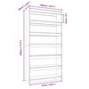 vidaXL Book Cabinet/Room Divider Grey Sonoma 100x30x198 cm Engineered wood