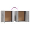 vidaXL Bedside Cabinets 2 pcs Grey Sonoma 50x39x47 cm