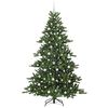 vidaXL Artificial Hinged Christmas Tree Green 210 cm PVC and Steel