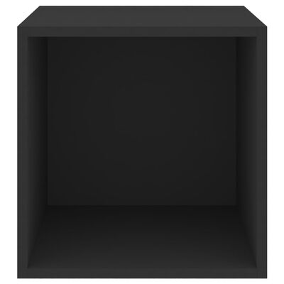 vidaXL Wall Cabinet Black 37x37x37 cm Chipboard