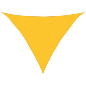 vidaXL Sunshade Sail 160 g/m&sup2; Yellow 3x3x4,2 m HDPE