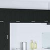vidaXL Hanging Cabinet 2 pcs Black Oak and White 50 x 31 x 40 cm