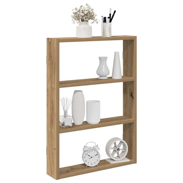 vidaXL Wall Shelf Artisan Oak 43x9x60 cm Engineered Wood