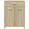 vidaXL Bathroom Cabinet Sonoma Oak 60x33x80 cm Engineered Wood