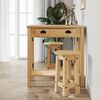 vidaXL 3 Piece Bar Set Solid Wood Pine