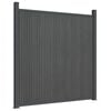 vidaXL Fence Panel WPC Grey 180x186 cm