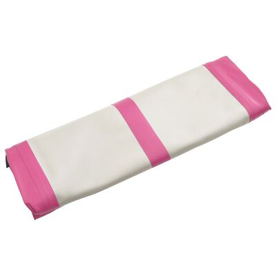 vidaXL Inflatable Gymnastics Mat with Pump 500x100x15 cm PVC Pink