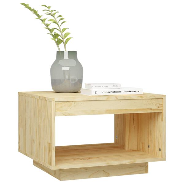 vidaXL Coffee Table 50x50x33.5 cm Solid Pinewood