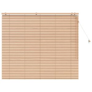vidaXL Venetian Blind Oak Look 160 x 130 cm 35 mm Solid Paulownia Wood