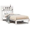 vidaXL Bookcase Bed without Mattress White 90x190cm Solid Wood Pine