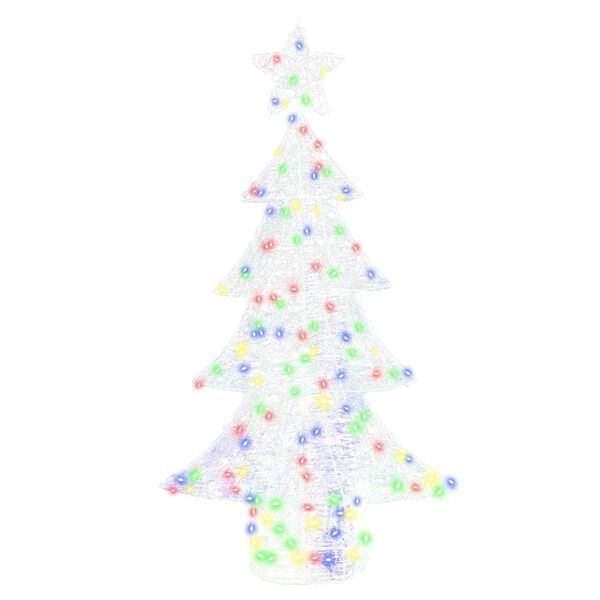 vidaXL Christmas Tree with 160 LEDs Multicolour 150 cm Acrylic