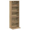 vidaXL CD Cabinet Artisan Oak 33 x 23.5 x 97.5 cm Engineered Wood
