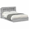 vidaXL Bed Frame with Storage Grey Sonoma 160 x 200 cm Engineered Wood