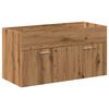 vidaXL 4 Piece Bathroom Furniture Set Artisan Oak Engineered Wood