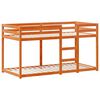 vidaXL Bunk Bed without Mattress Wax Brown 90x190 cm Single Solid Wood Pine
