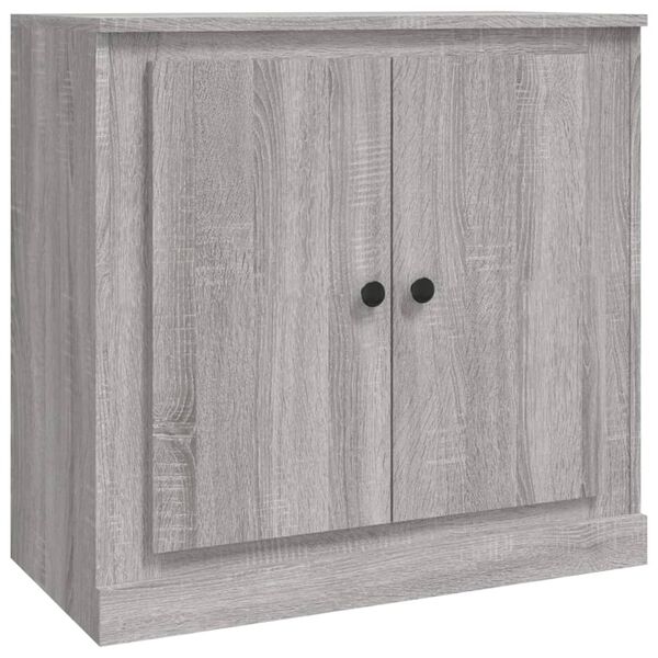 vidaXL Sideboard Grey Sonoma 70x35.5x67.5 cm Engineered Wood