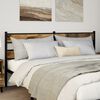 vidaXL Headboard Smoked Oak 180 cm Iron and Engineered Wood