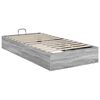 vidaXL Ottoman Bed Frame Grey Sonoma 203 x 90 x 25 cm Chipboard