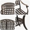 vidaXL Garden Dining Set 7 pcs Bronze Aluminium