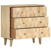 vidaXL Drawer Cabinet 75x35x75 cm Solid Mango Wood