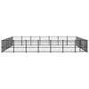 vidaXL Outdoor Dog Kennel Steel 39.52 m²