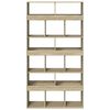 vidaXL Bookcase Sonoma Oak 100x33x187.5 cm Engineered Wood