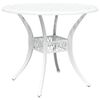 vidaXL Garden Dining Set 7 pcs White Aluminium