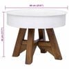 vidaXL Coffee Table Solid Reclaimed Wood 60x45 cm White
