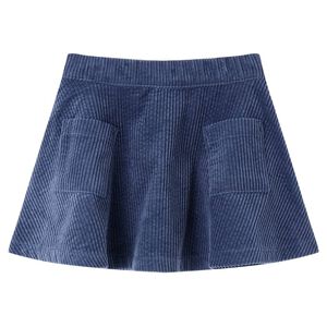 vidaXL Kids' Skirt with Pockets Corduroy Navy 92